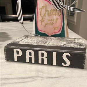 Black Paris Decorative Book